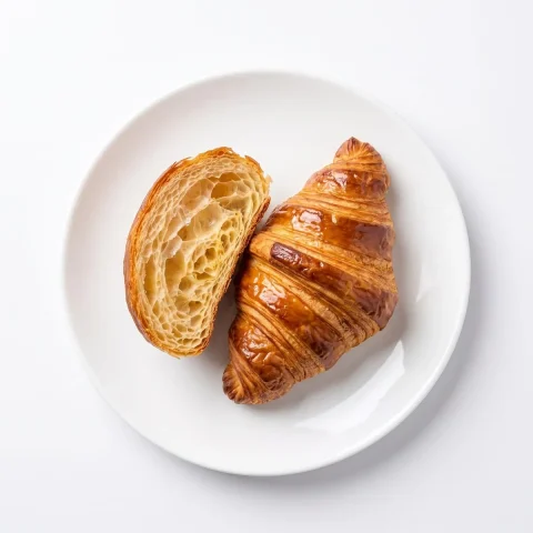 Croissant zonder suikerwater.