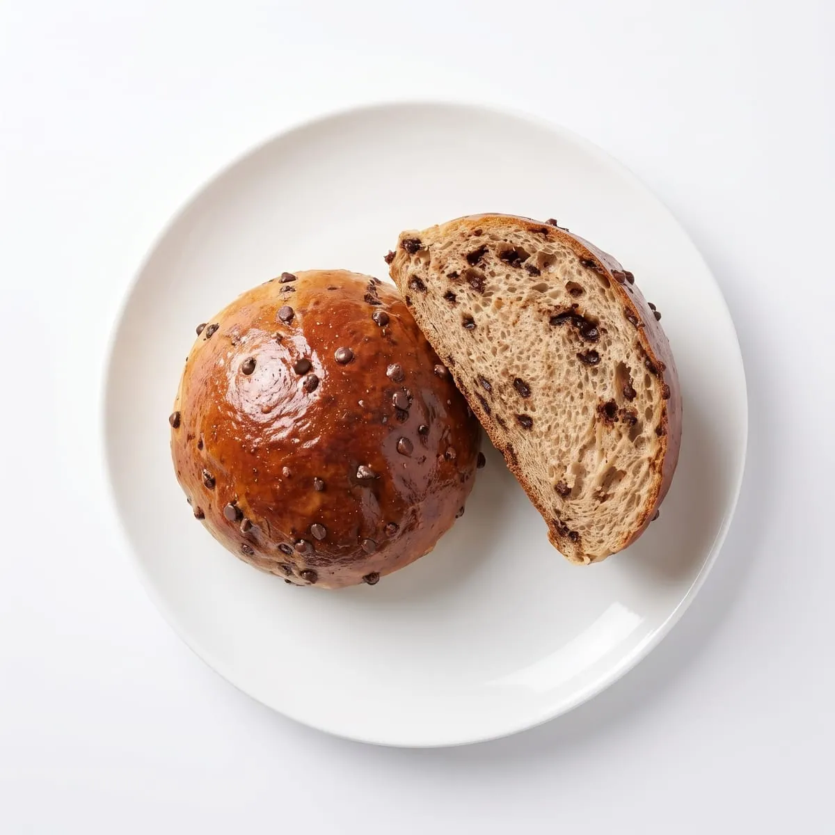Klein chocolade-suiker brood