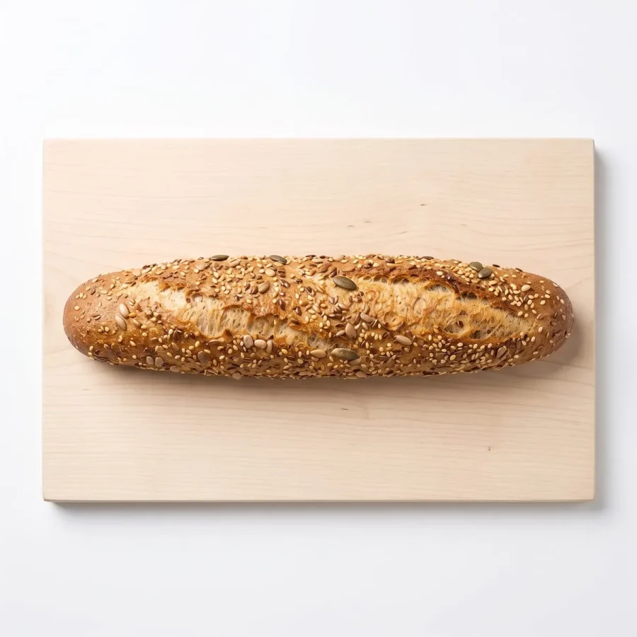 Meergranen rustiek stokbrood, verkrijgbaar in het weekend