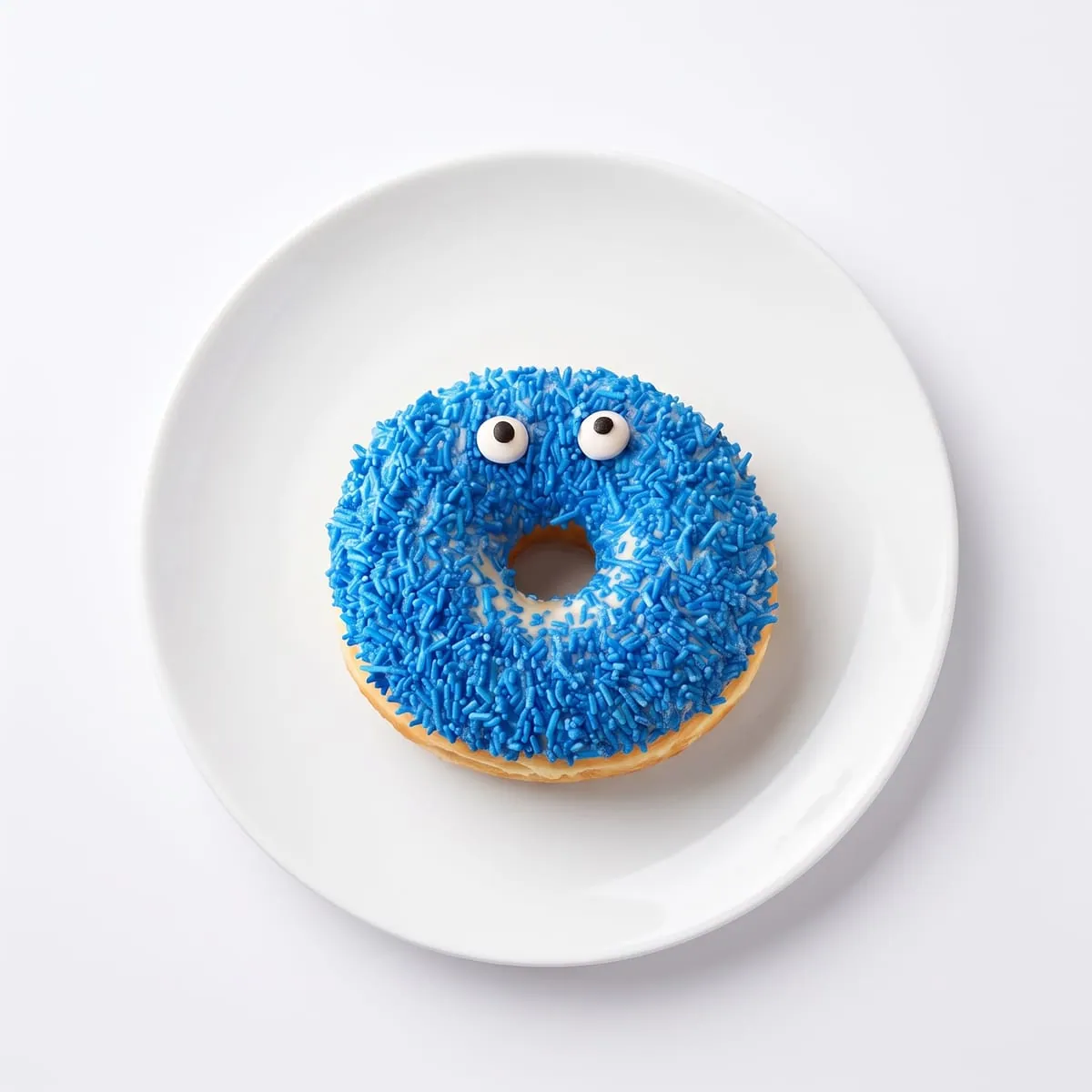 Monster donut blauw