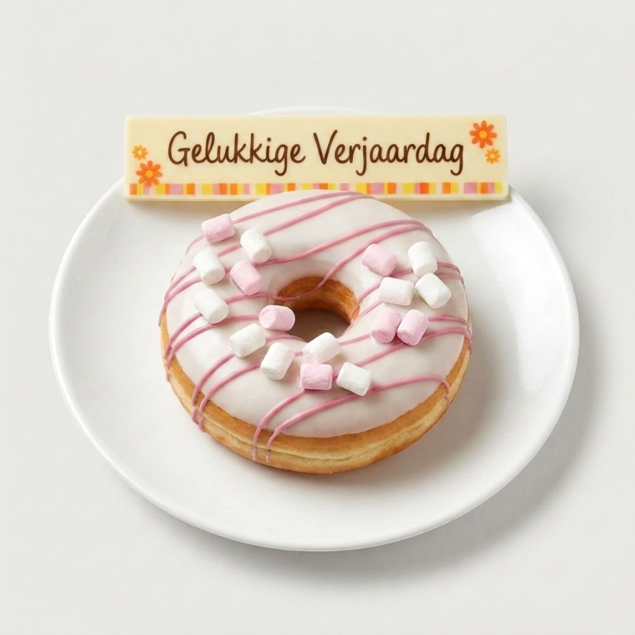 Verjaardag-donut